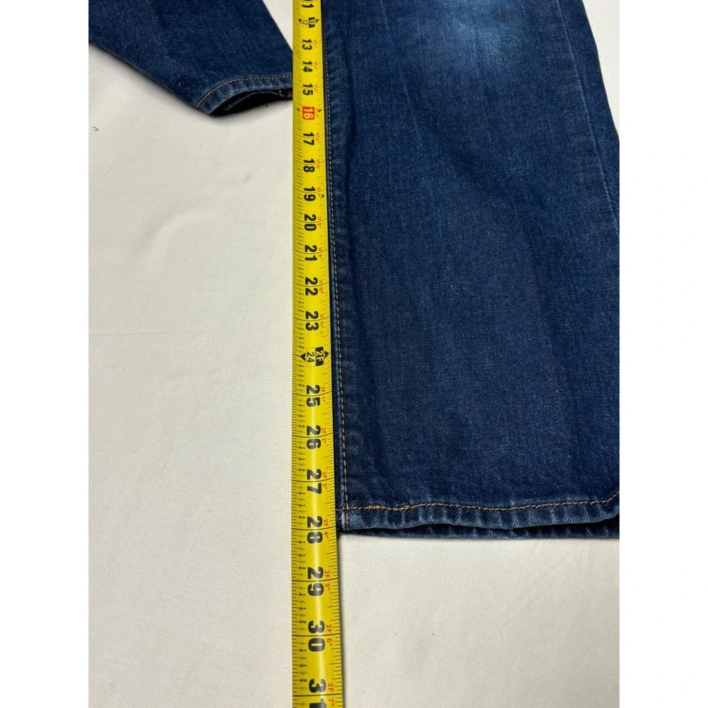 Levi's 501 Mens Dark Wash Button Fly Straight Leg‎ Jeans W32 L29